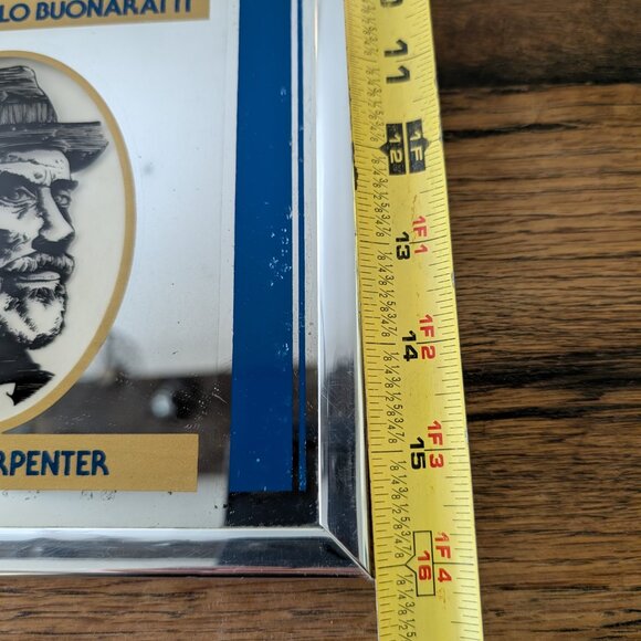 VINTAGE RARE BOODLES BRITISH Dry GIN Mirror Famous Men of History 20”x16” - Picture 11 of 13